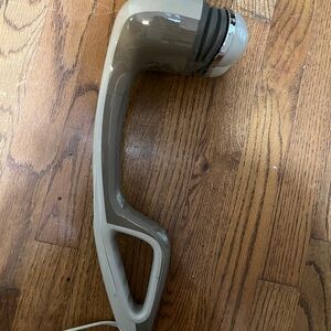Vintage Handheld Massager in Brown and Cream